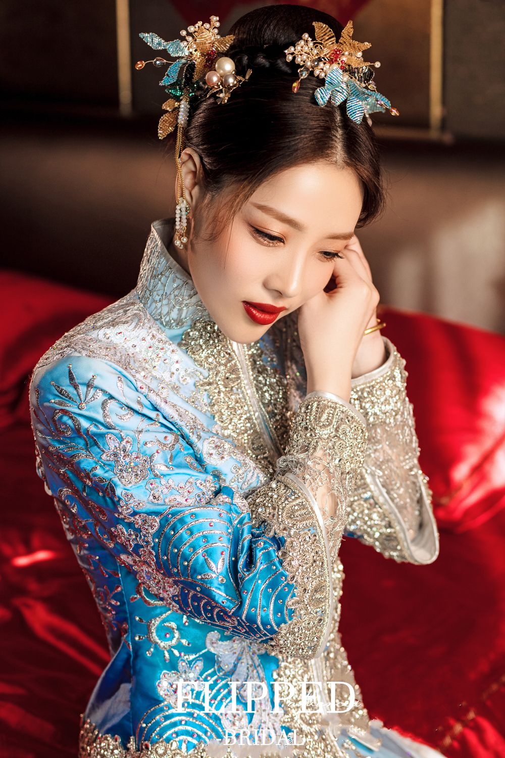 【超值租赁】火爆冰蓝色马来服 服装详情 衣服类型 中式 款式 秀禾服