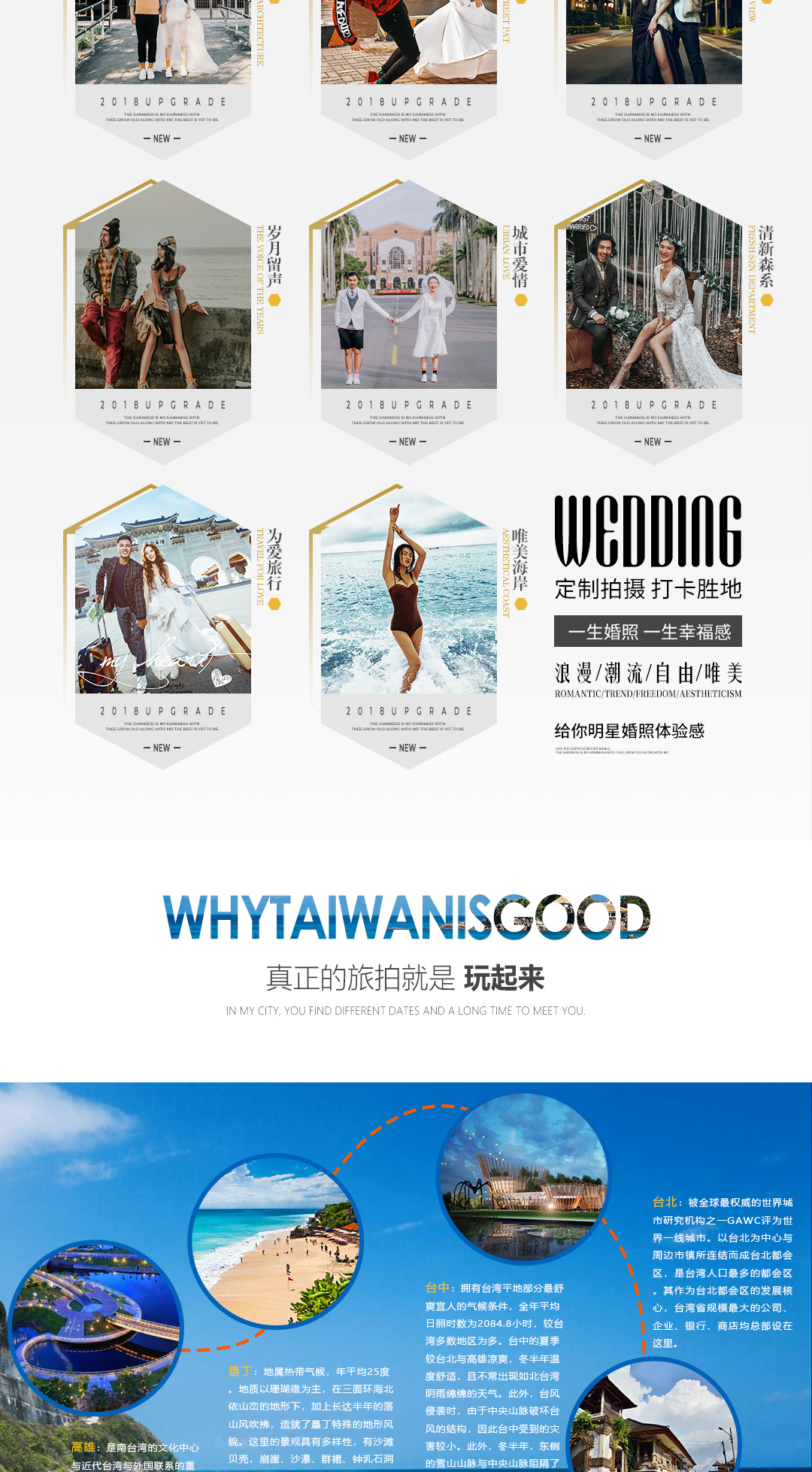 創(chuàng)意主題拍攝+專屬輕奢【臺(tái)北＆高雄】臺(tái)灣雙城旅拍