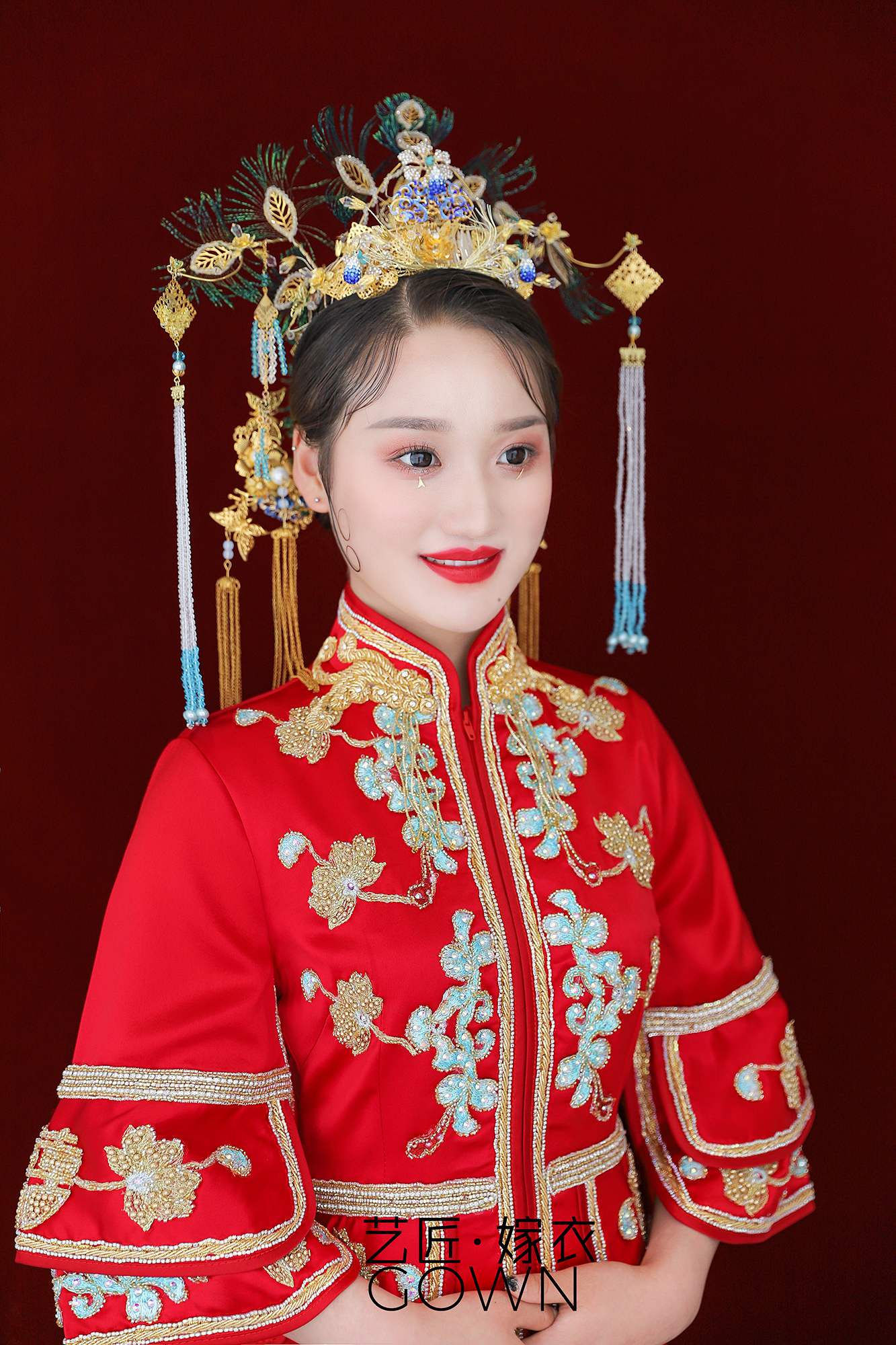 甜美灵动中式秀禾造型高级定制