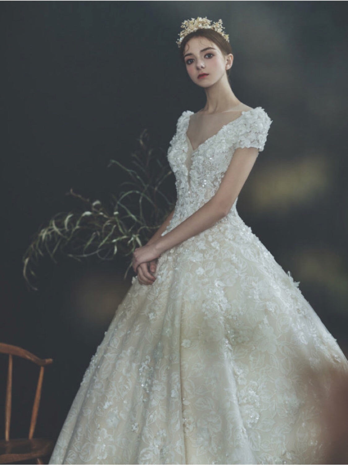 【澜西家】华丽复古风婚纱