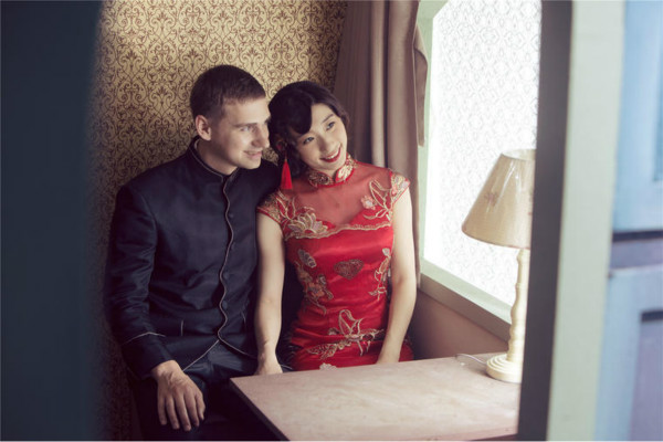 中式风婚纱照