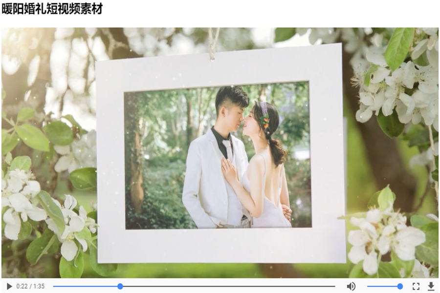 草地婚礼短视频怎么制作