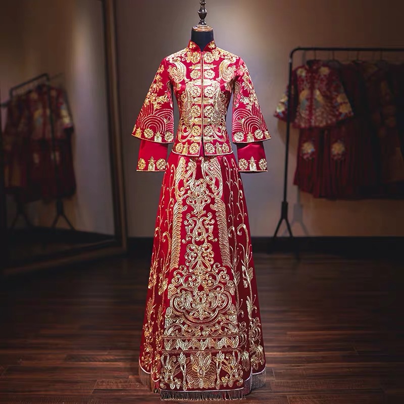 【澜西家】精致刺绣款中式裙褂