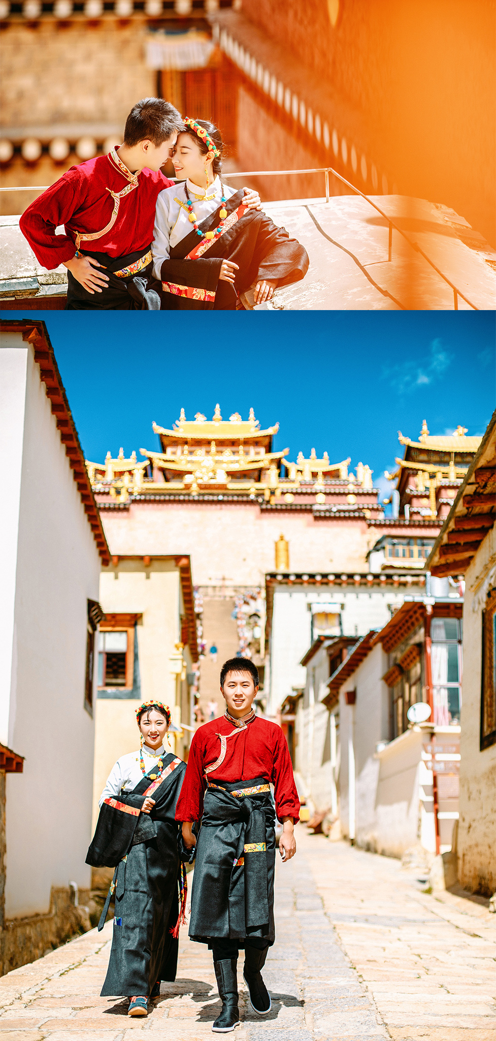 香格里拉高端定制+民族風(fēng)旅拍+雪山草原婚紗全包價(jià)