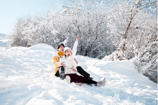 成都雪景婚纱照