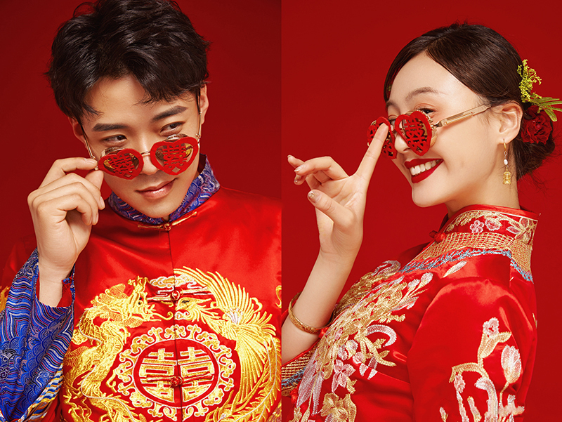 【美阁印象】将搞怪俏皮与中式婚纱照结合