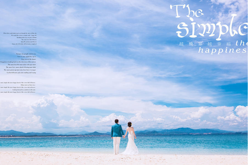 三亚拍外景婚纱照