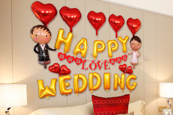 婚房气球布置效果图