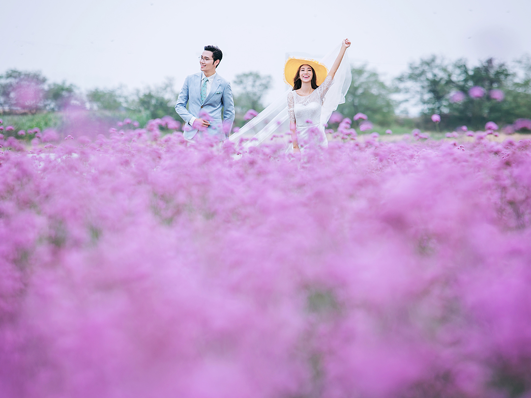 七夕情人節(jié)花海定制/婚紗照/情侶照/寫真