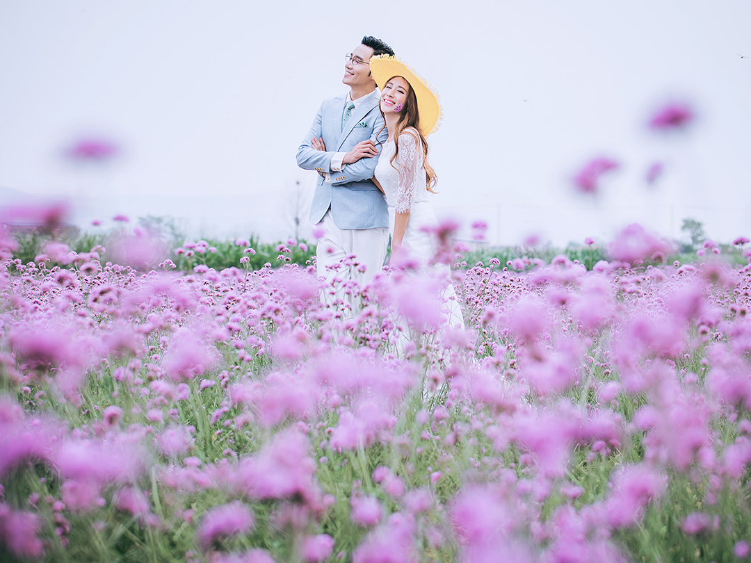 七夕情人節(jié)花海定制/婚紗照/情侶照/寫真