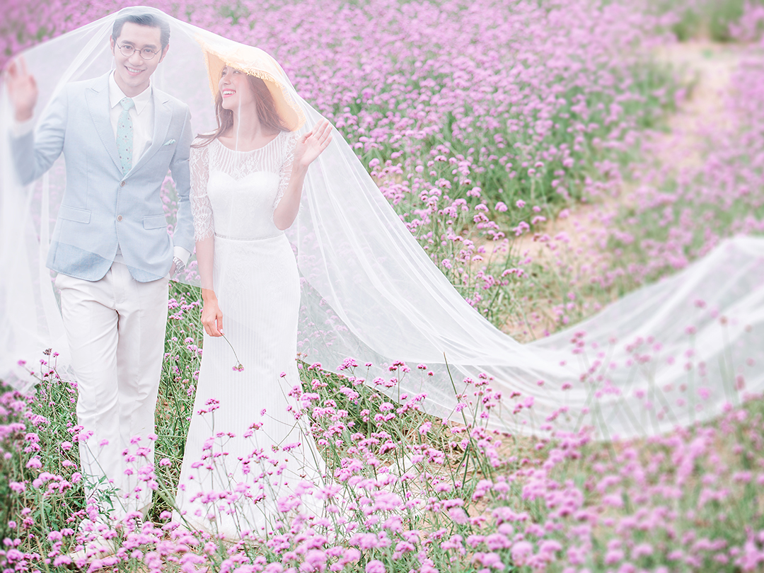 七夕情人節(jié)花海定制/婚紗照/情侶照/寫真