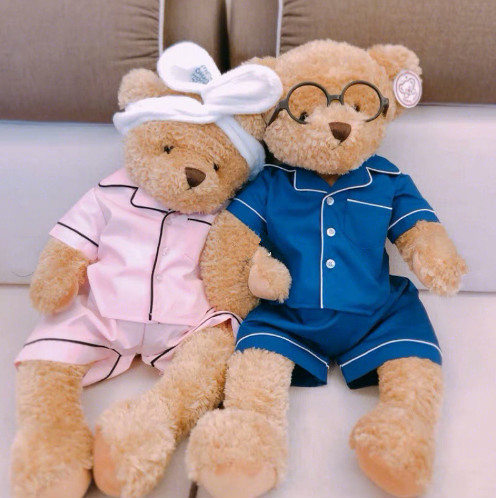 /泰迪熊压床娃娃