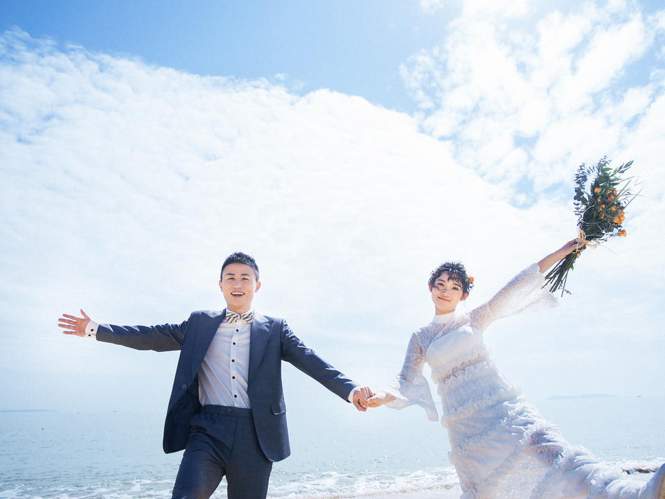 【AMS蜜月旅】唯美韩式系列婚纱照 5服5造