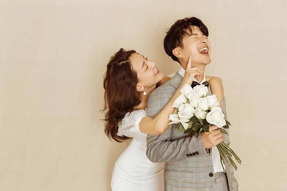 唯美简单小清新的韩式婚纱照