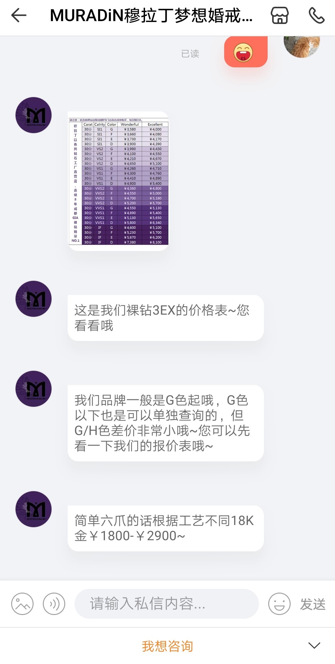 穆拉丁鉆戒價格