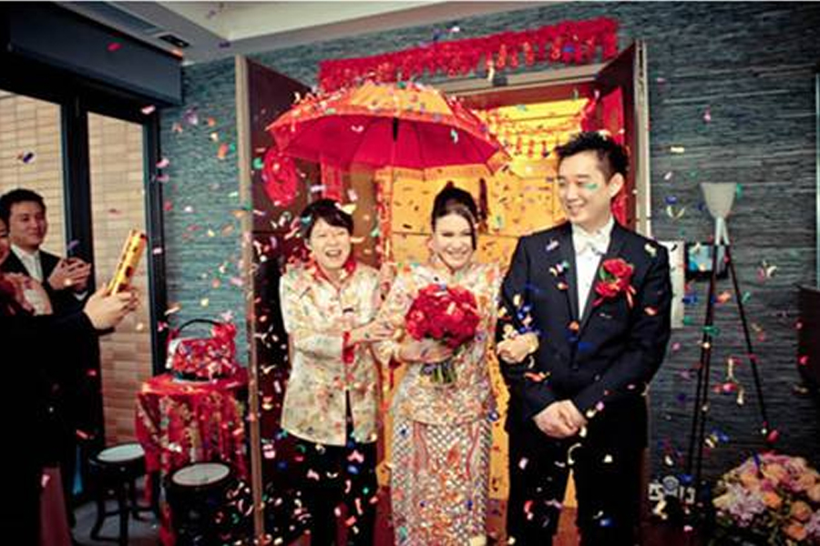 中式结婚典礼的有趣步骤设置