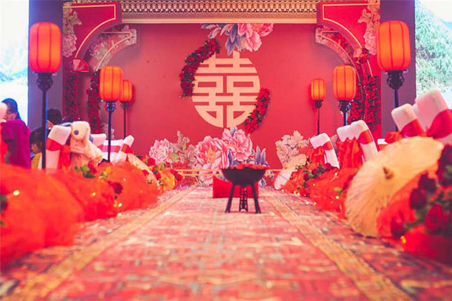 新中式婚礼布置图片