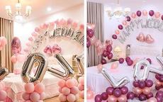 新娘房间气球布置图片