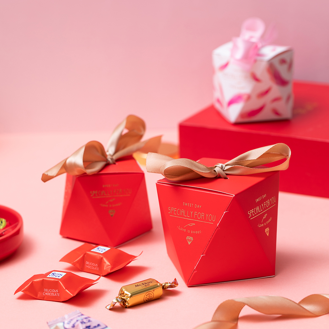 少女浪漫鉆石喜糖盒