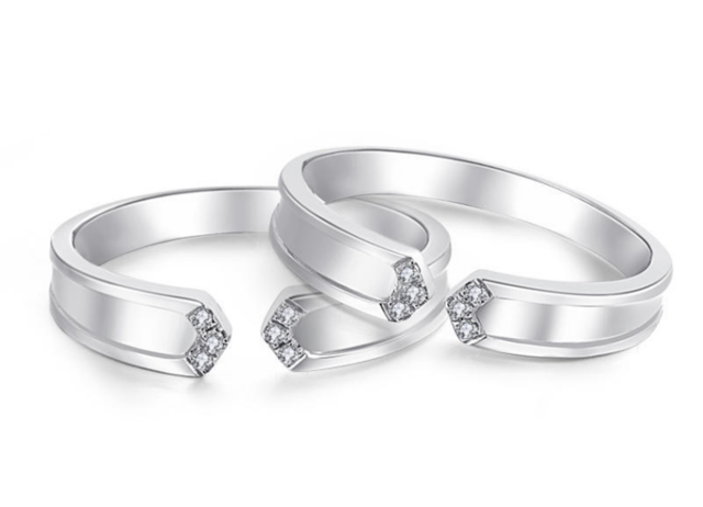 钻石魔方爱有天意对戒