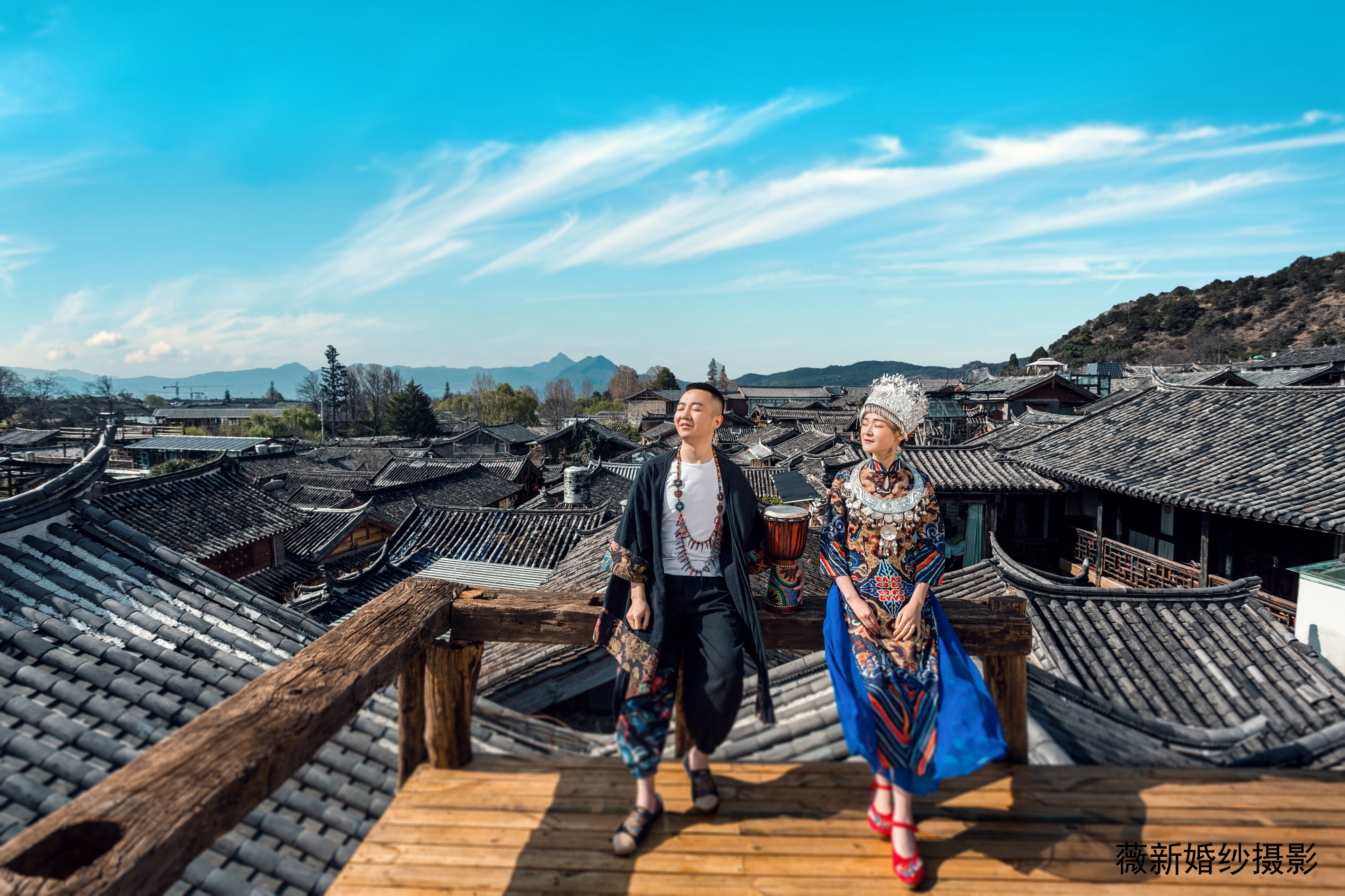 丽江束河古镇拉市海雪山浪漫旅拍+6服6造