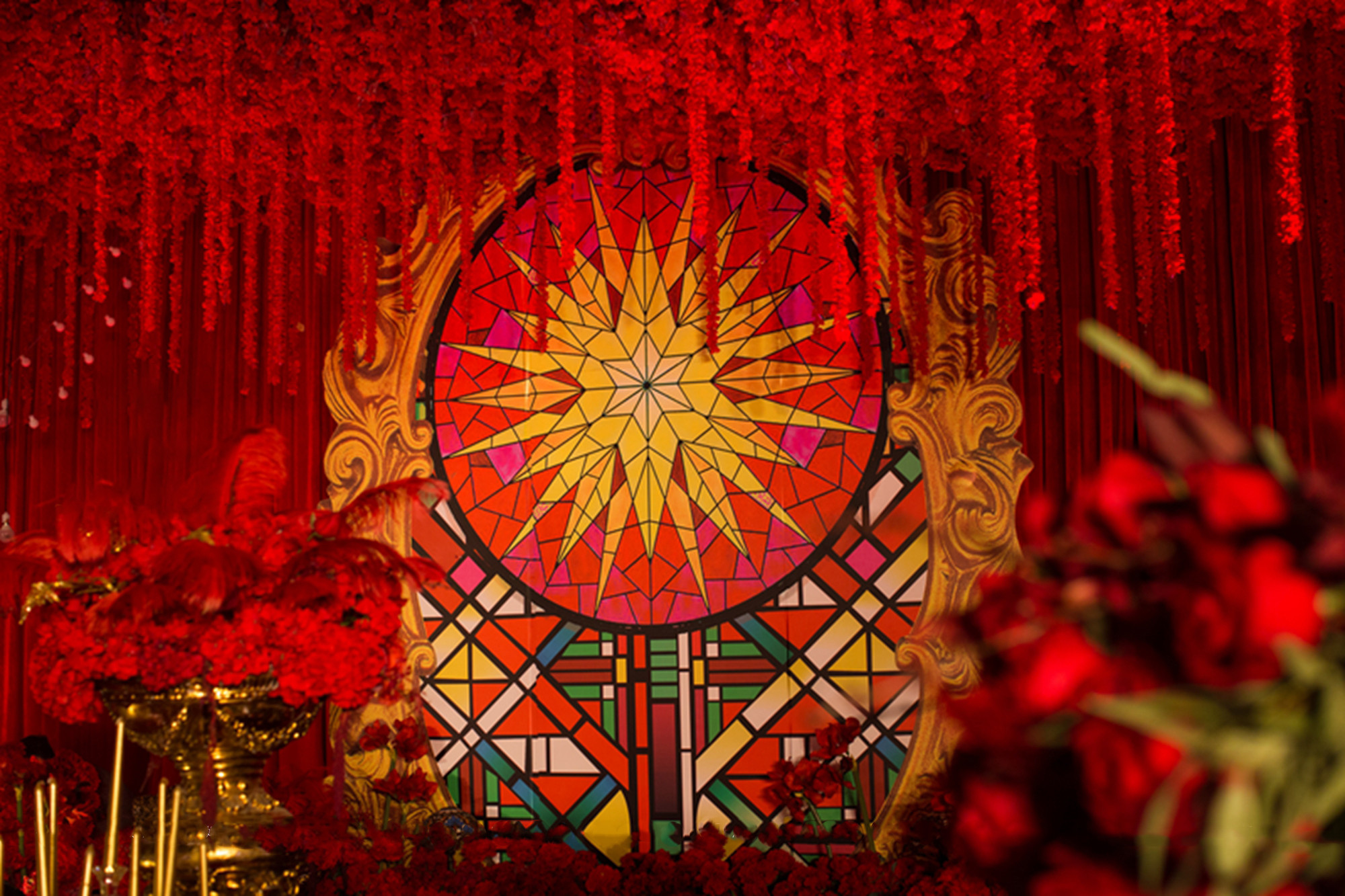 【乐芙梦格子】红色复古奢华婚礼