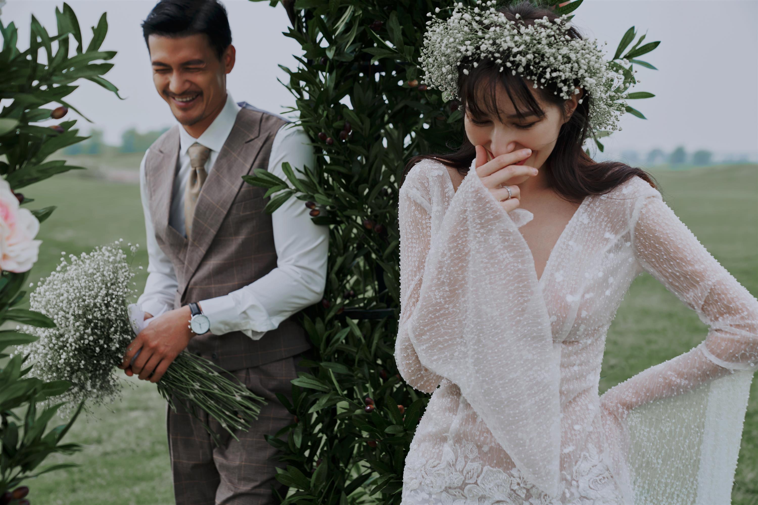 原色森系ins风婚纱照 个性浪漫