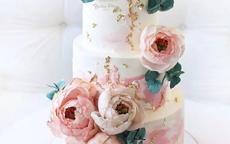 婚礼蛋糕图片大全唯美 高颜值婚礼蛋糕大合集