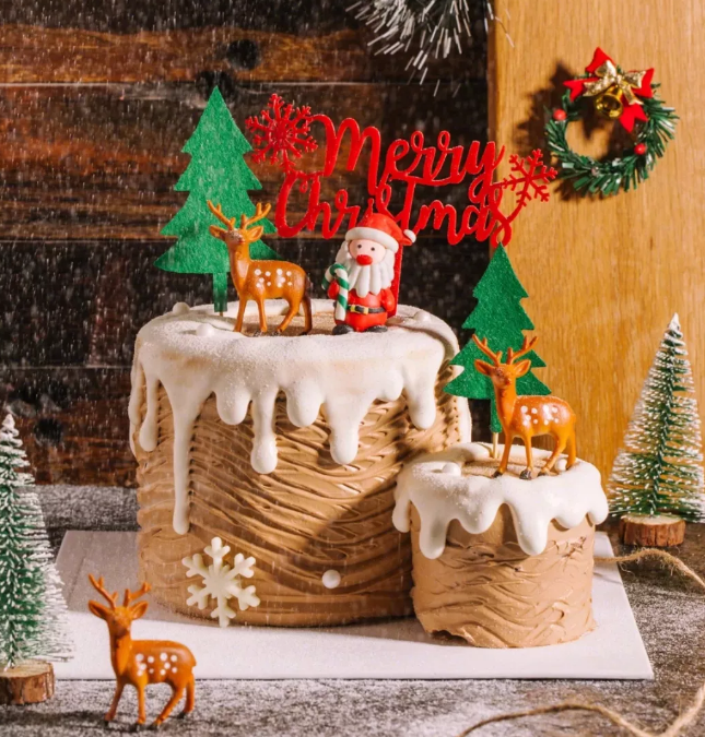 可爱圣诞老人的蛋糕图片大全 创意烘焙新玩法