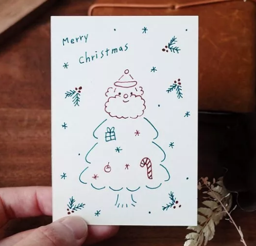圣诞树卡片手工制作