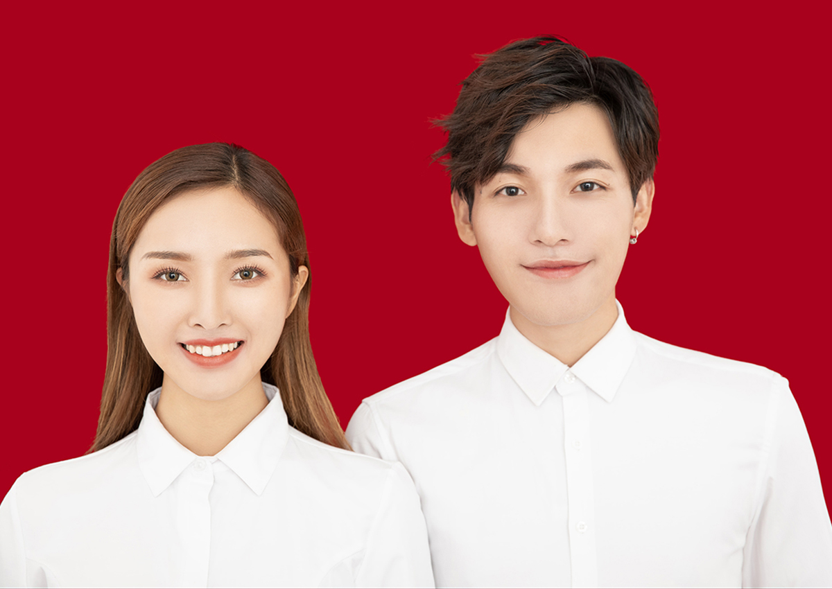 婚纱证件照结婚登记照证件照
