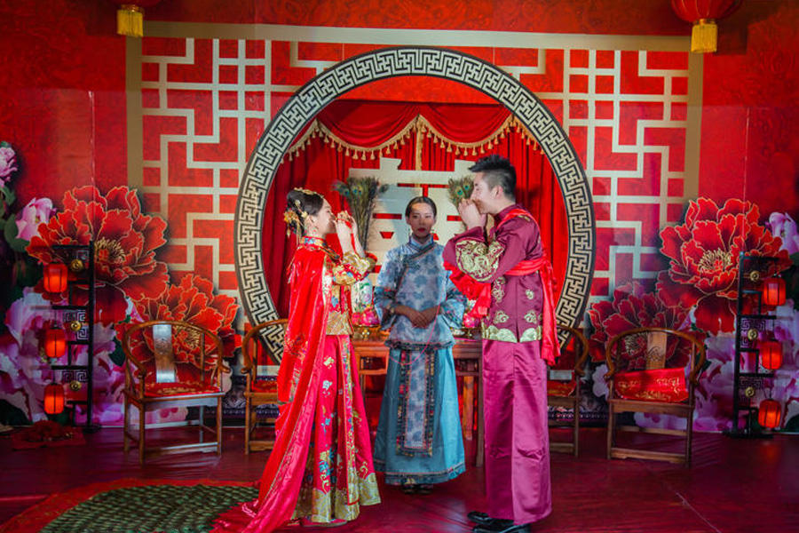 传统中式婚礼现场