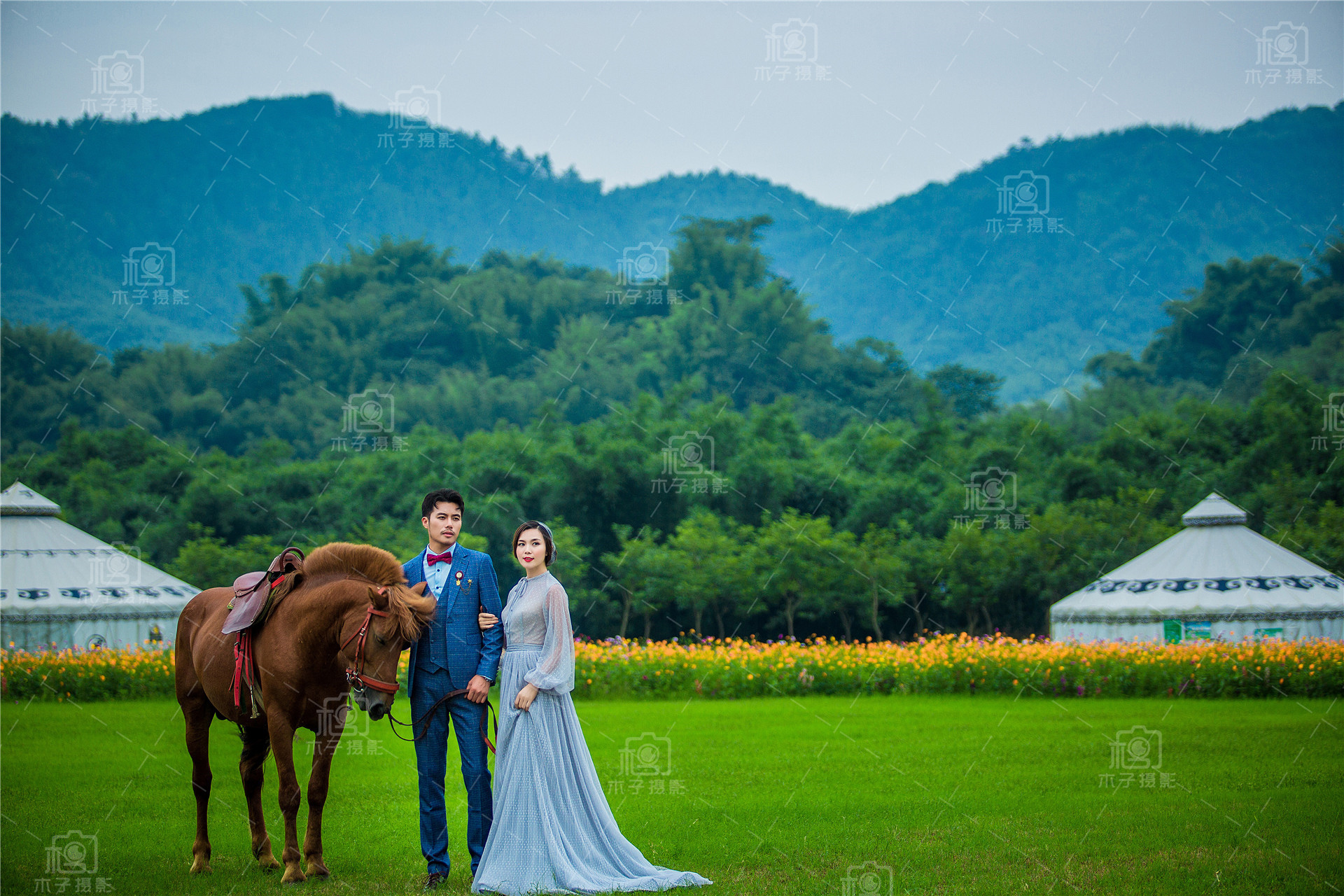 宜宾婚纱照长宁摄影基地内外景拍摄 8服8造