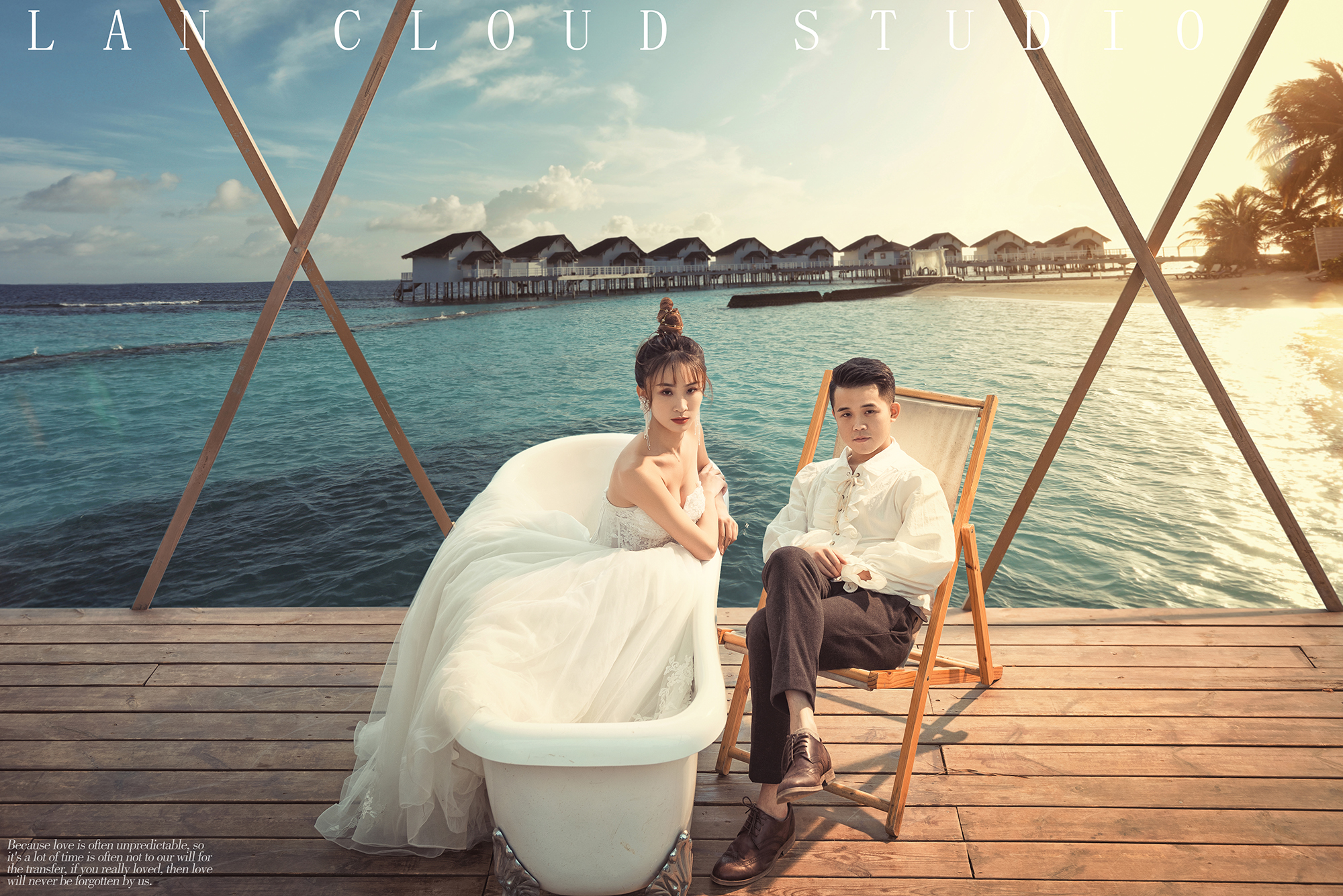 嵐云視覺+海邊婚紗+定制大片+大師級后期特效