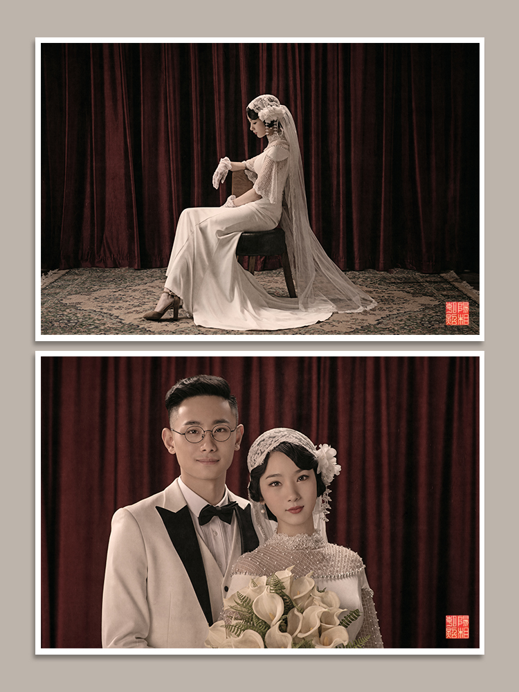 南通朝阳照相馆-《举案齐眉》婚纱照
