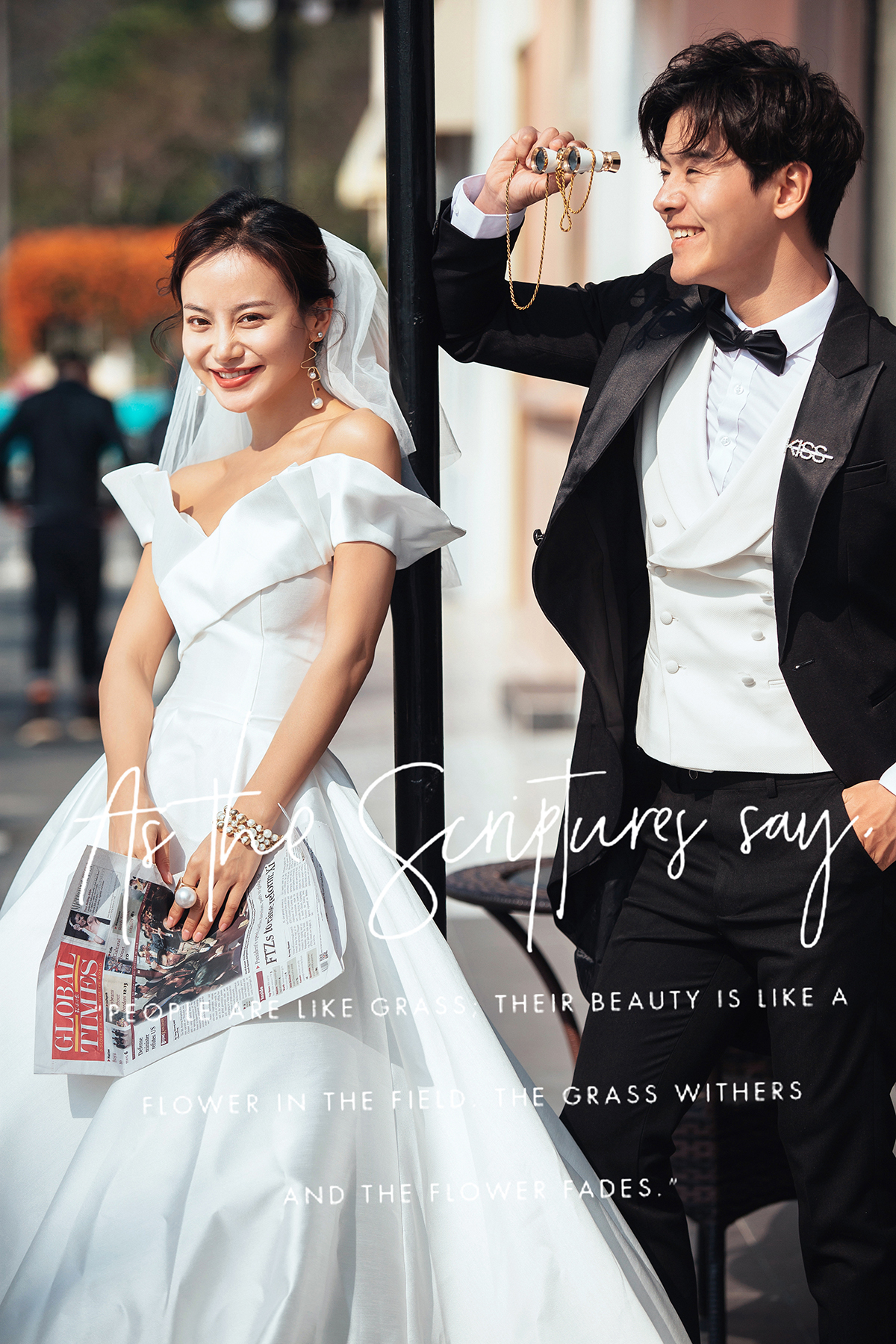 <婚纱照>广州外景杂志时尚街拍_婚纱摄影