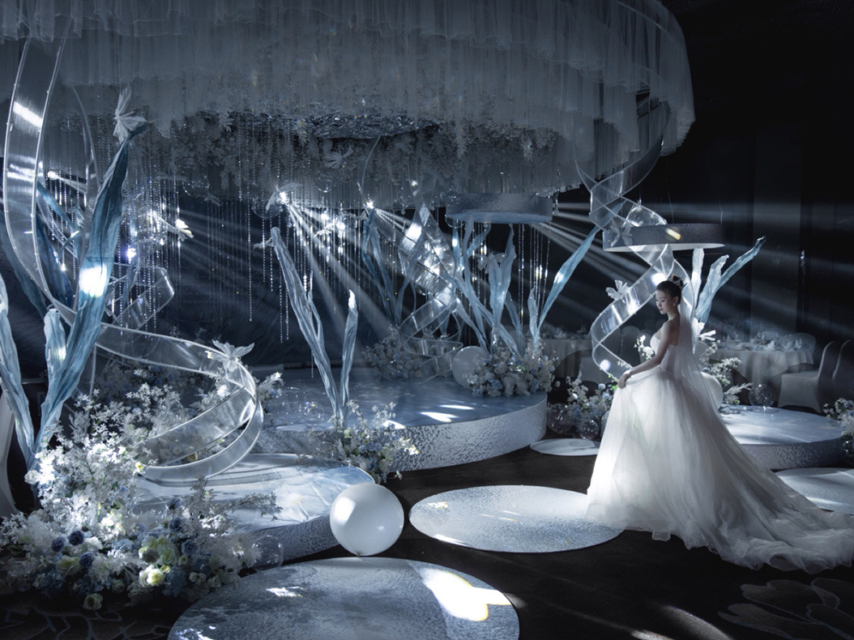 银白色浪漫婚礼