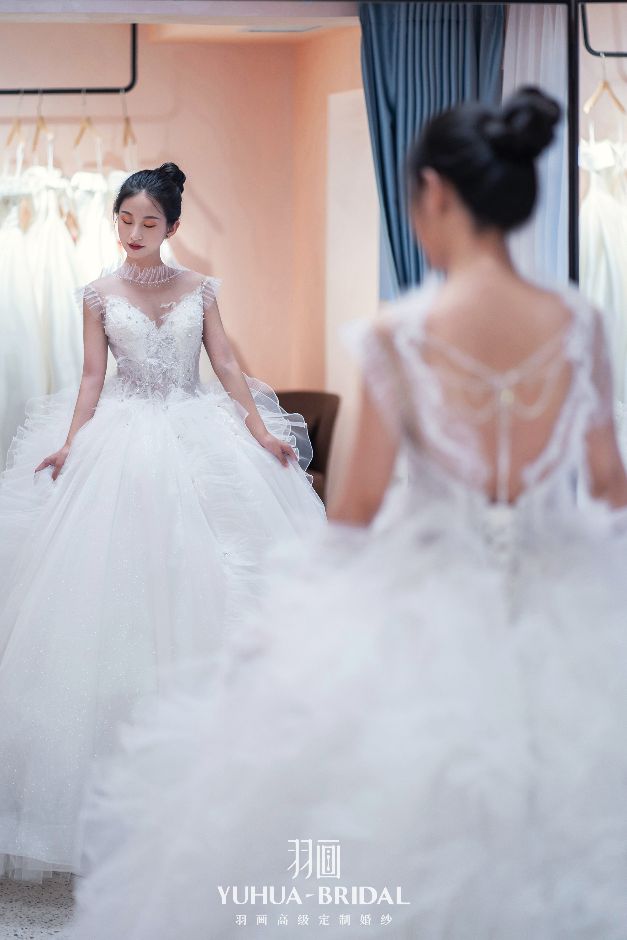 YUHUA新款高定主纱-羽翼