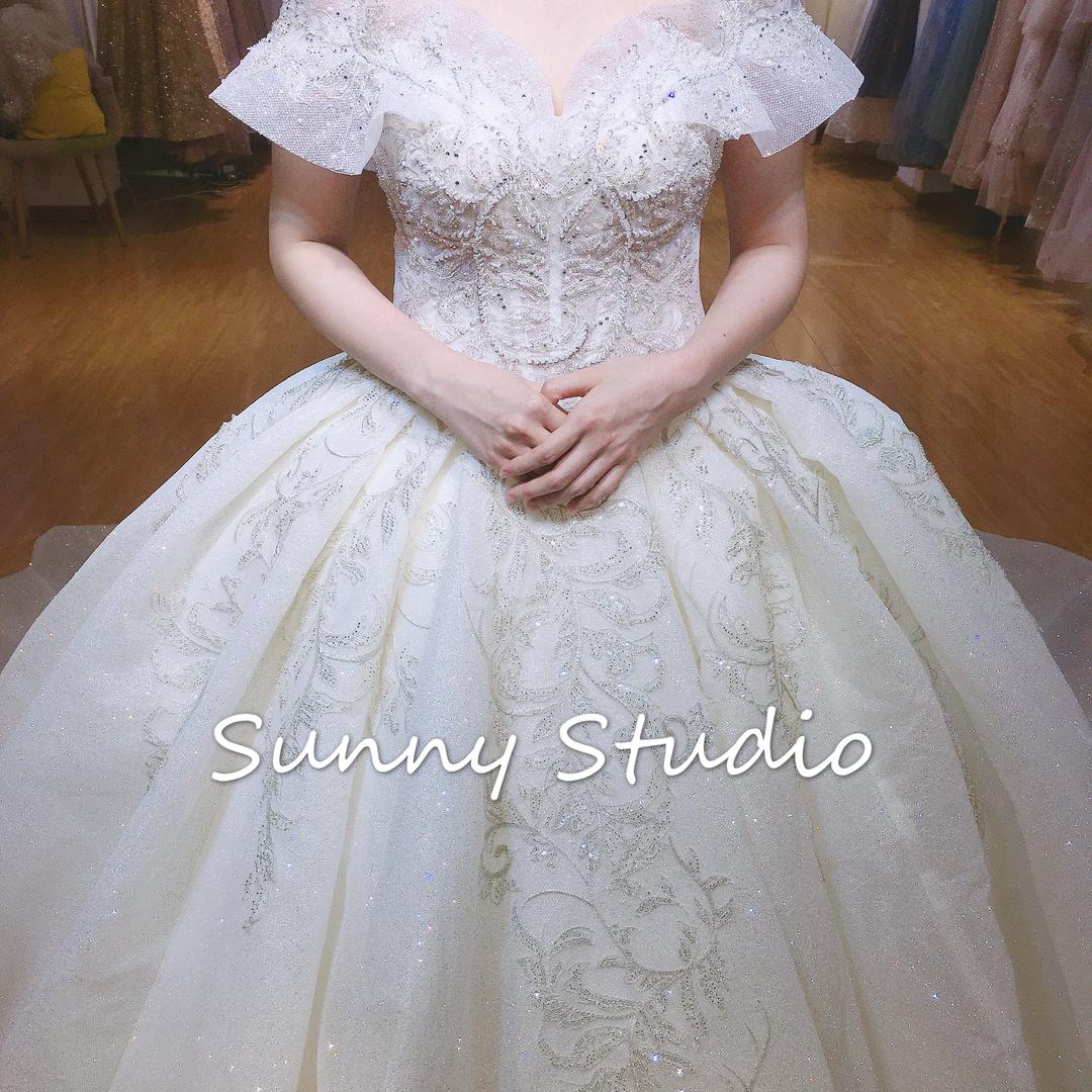新娘婚纱礼服中式手工裙褂三件套