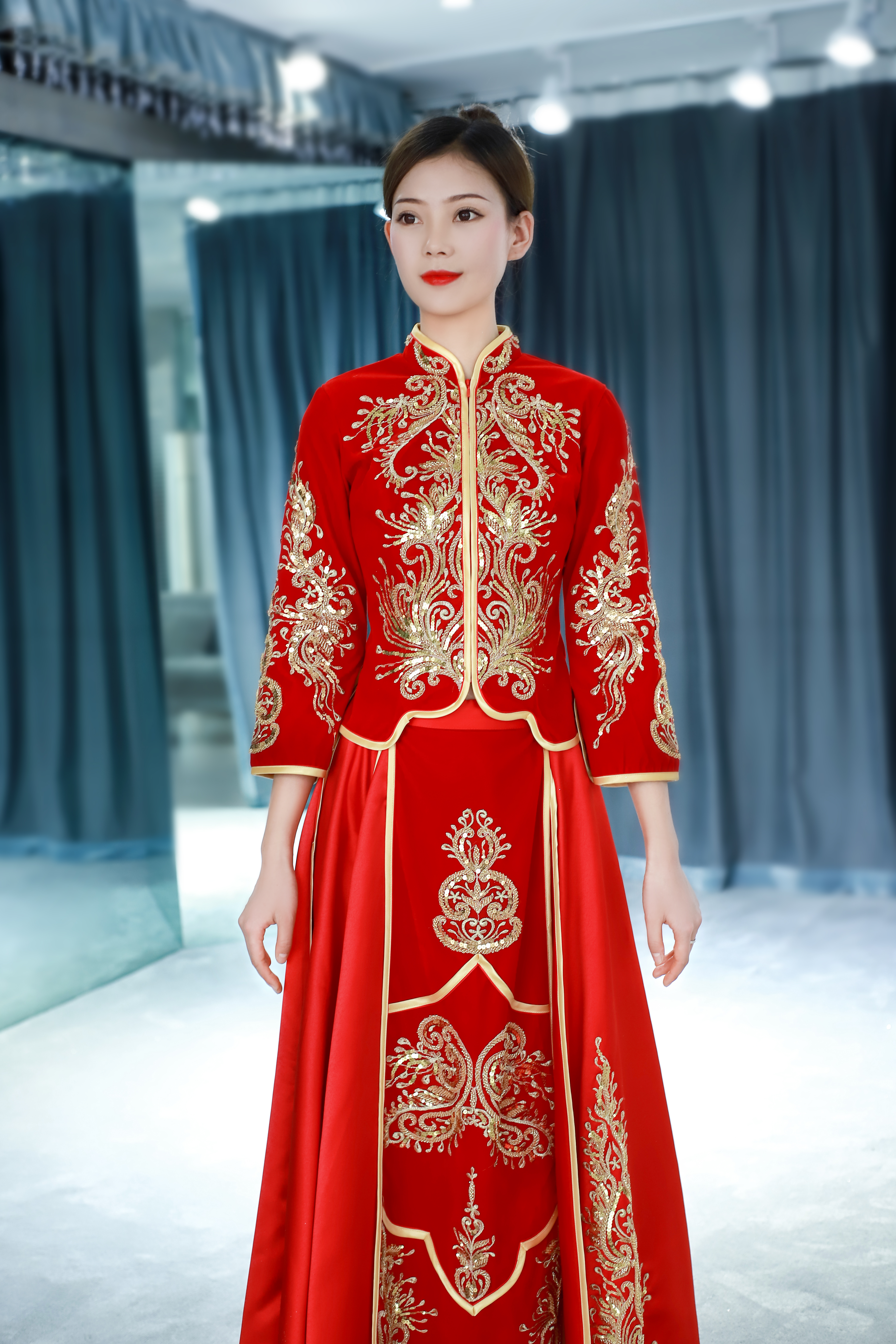 【Wendy•婚纱】新款丝绒