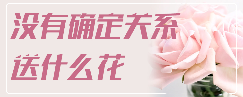 没有确定关系送什么花