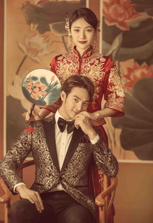 王宫婚纱摄影新中式样片拍摄