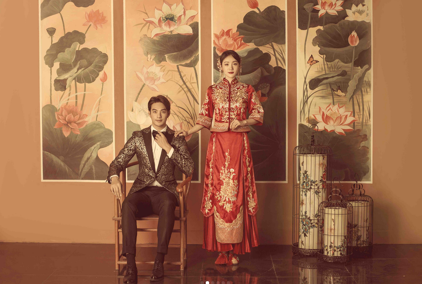 王宫婚纱摄影新中式样片拍摄