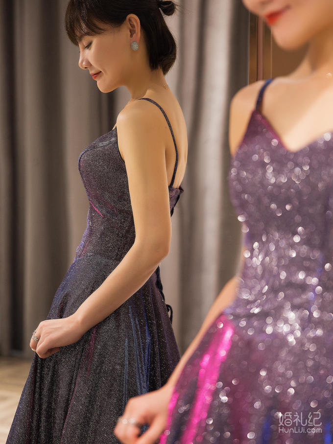 👰👰试了四件婚纱，每一件都能把我闪晕