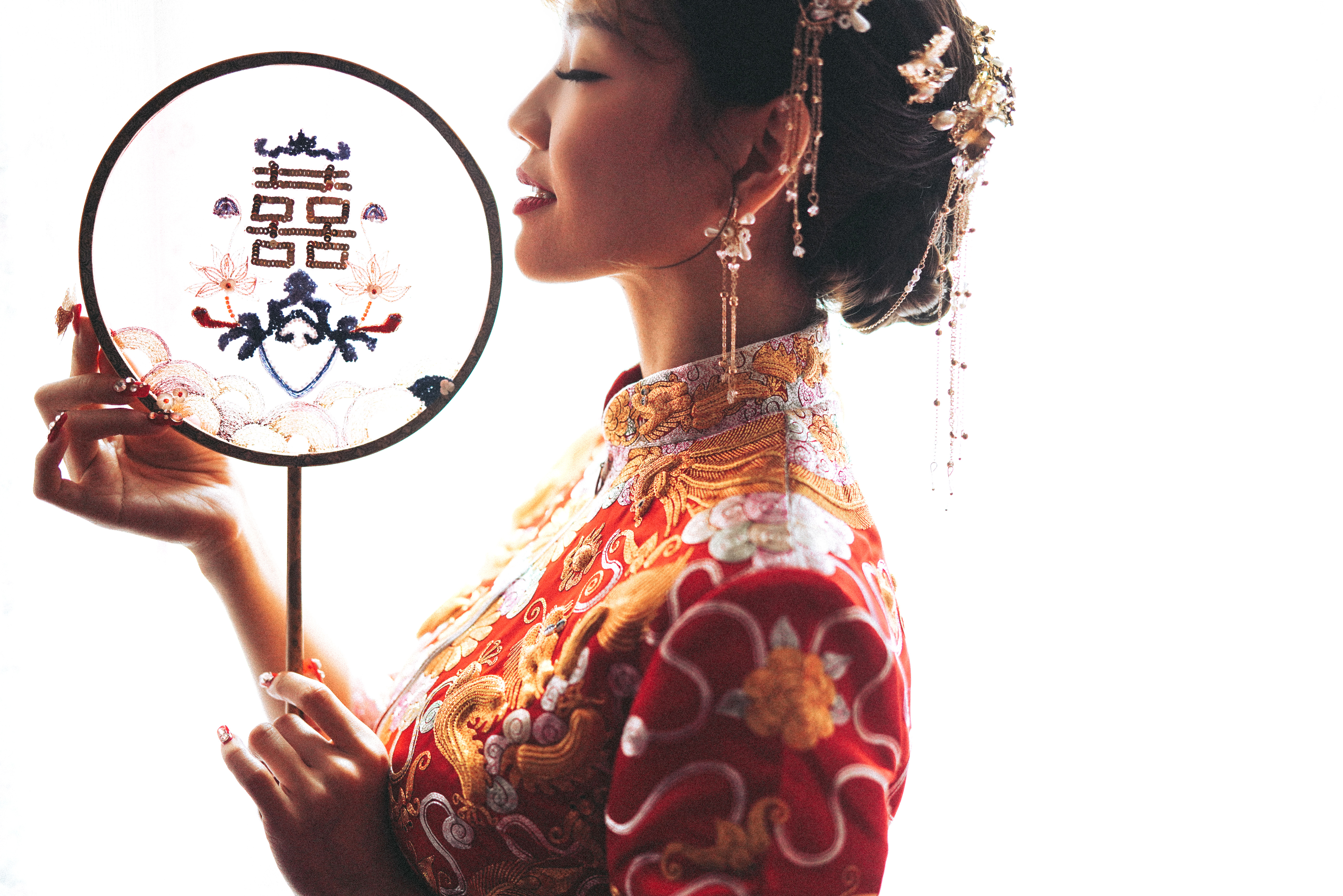 新娘新郎的准备瞬间