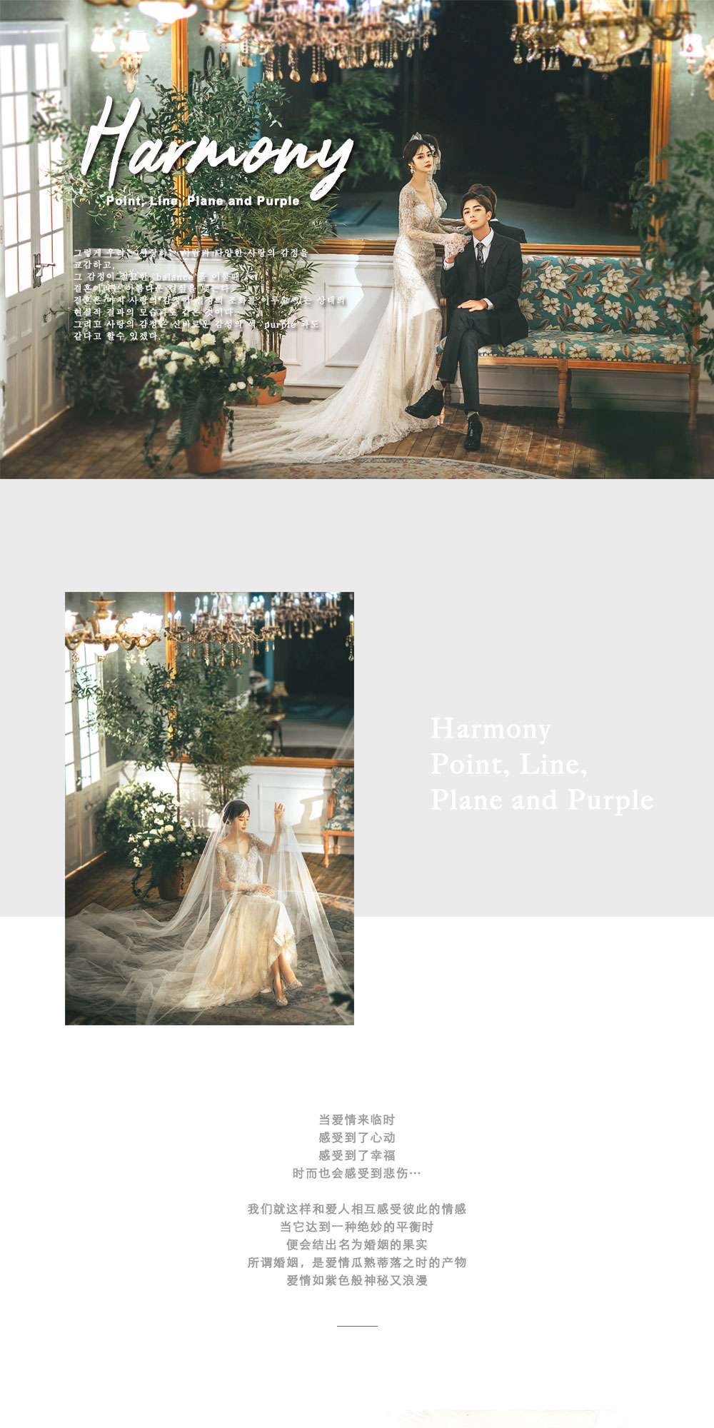 全新《HARMONY》婚纱摄影系列