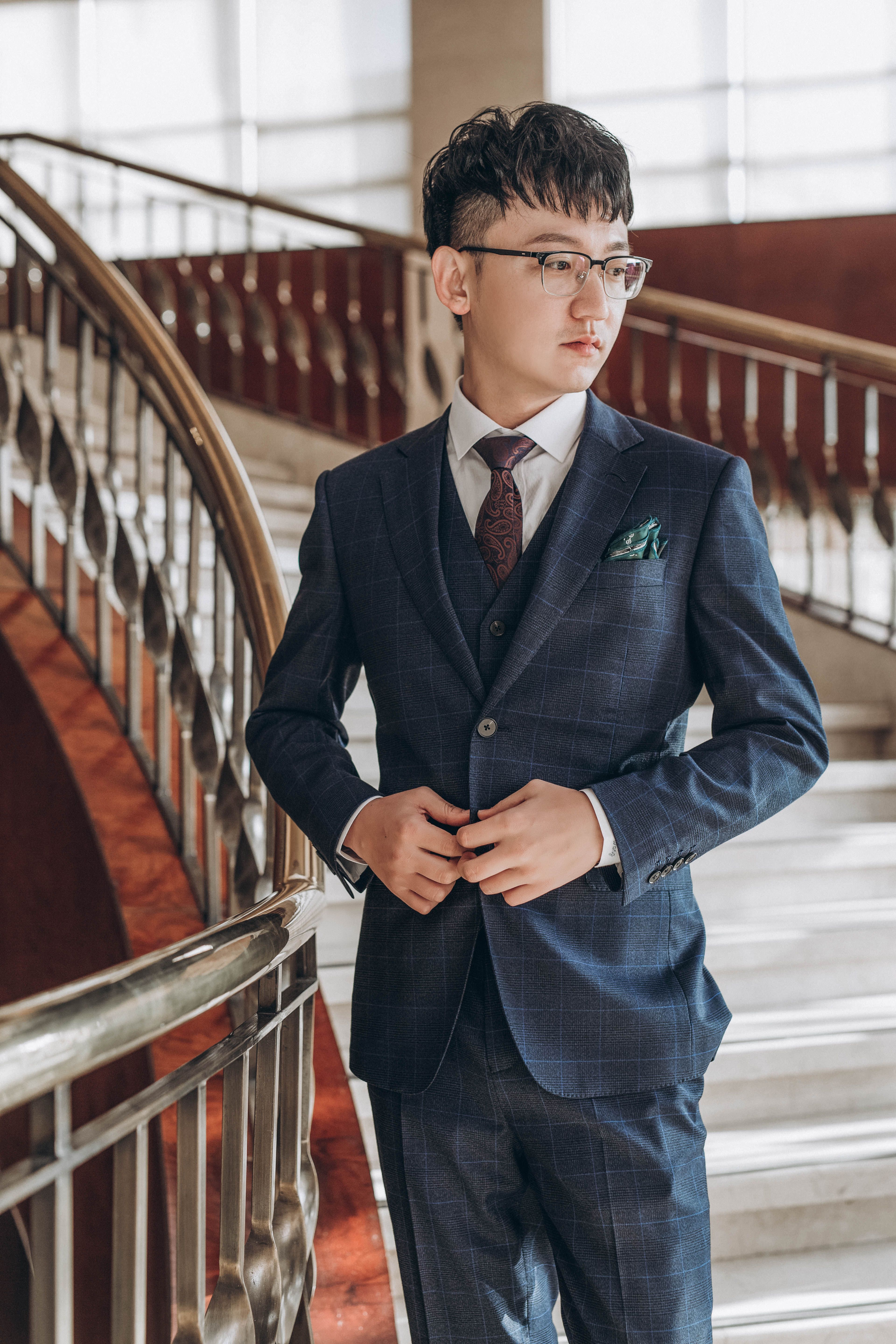 FANZY-精品绅士-手工定制-新款羊毛面料西服