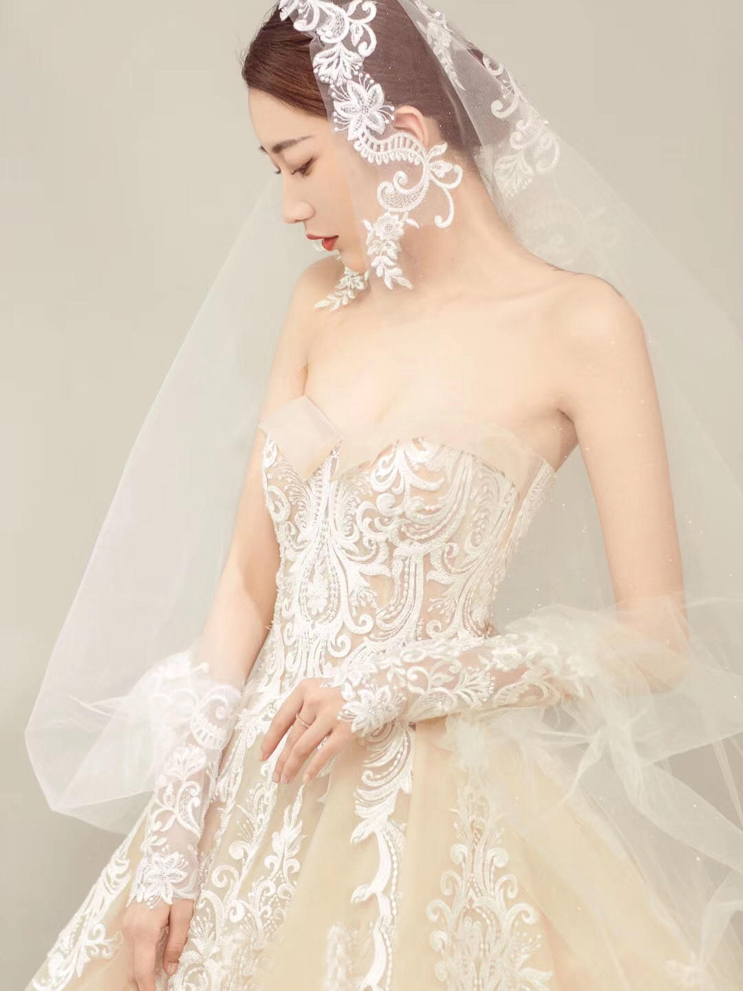 【云想】蕾丝宫廷公主纱