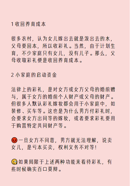 独立女性不该收彩礼❓我说女人一定要收彩礼