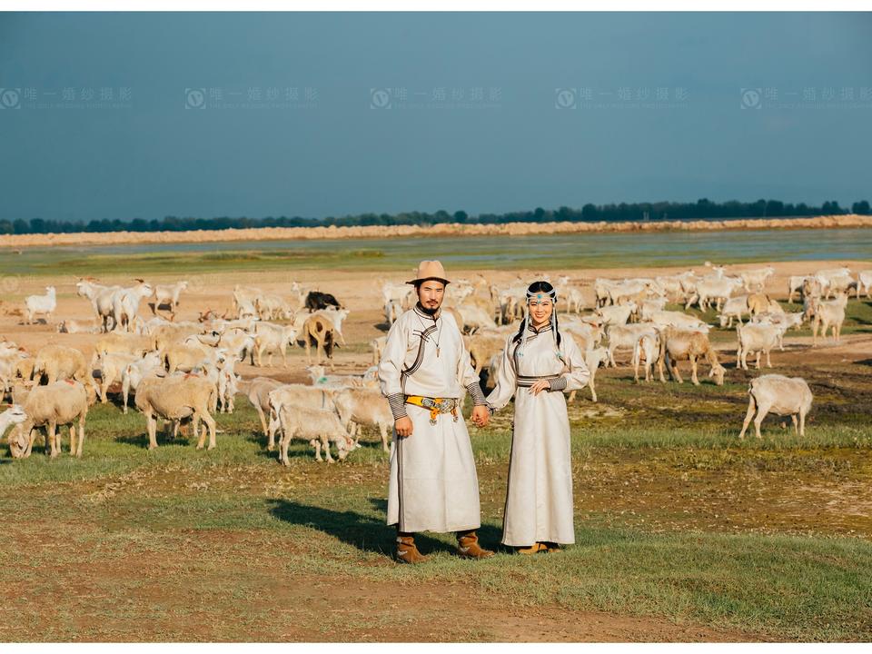 【蒙元素】特色 蒙古族婚纱照 民族婚纱摄影